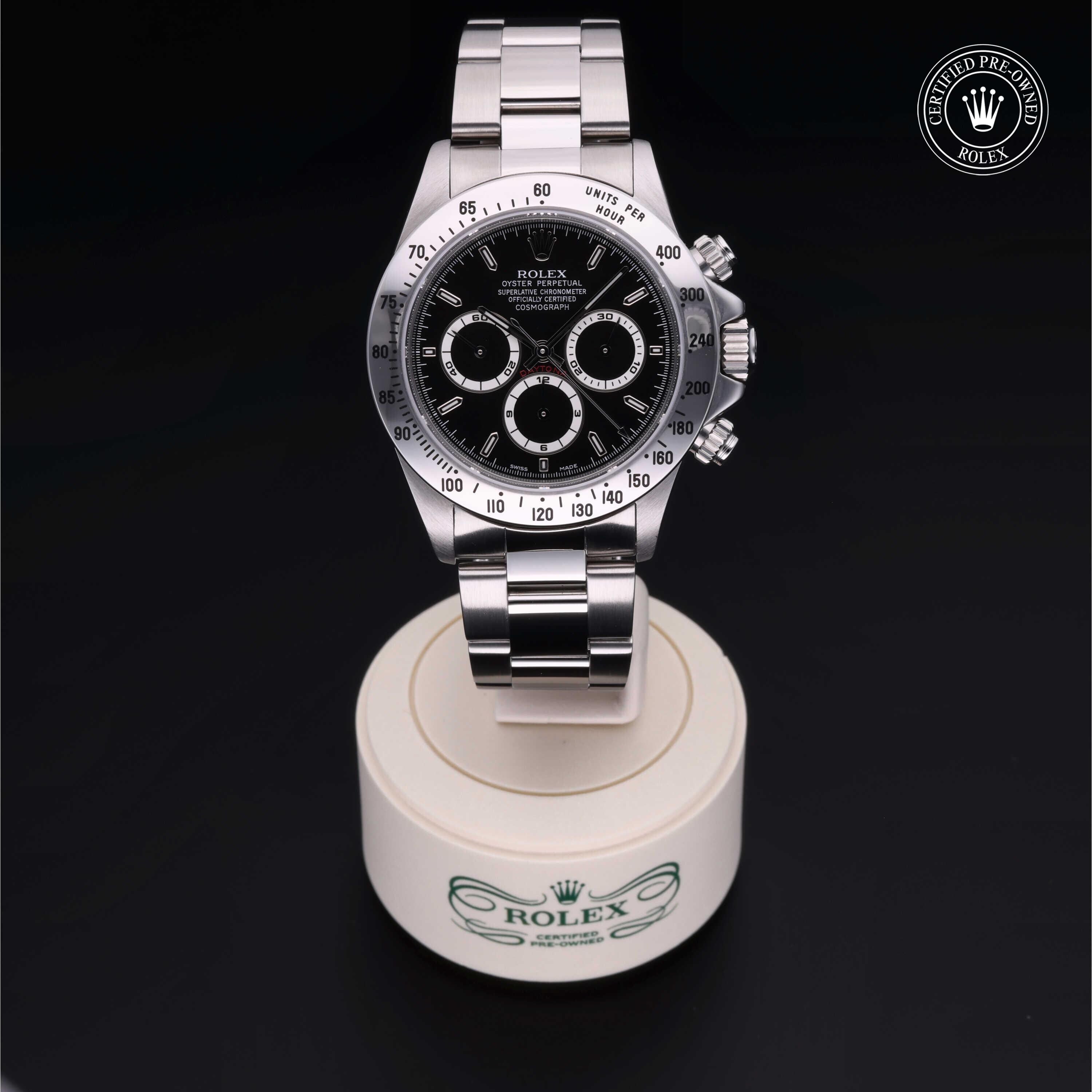 Rolex CPO Daytona M16520 front on white background