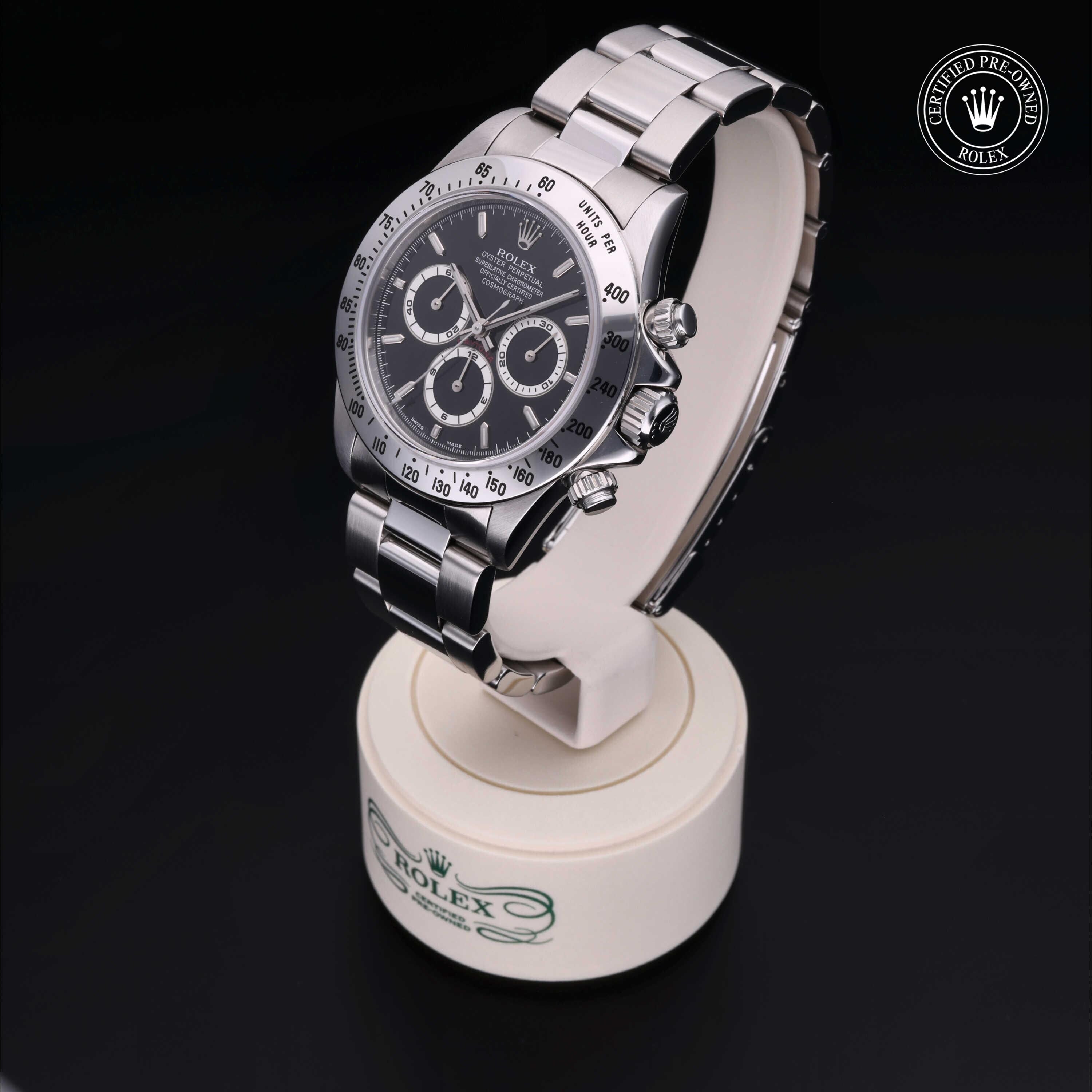 Rolex CPO Daytona M16520 front on white background
