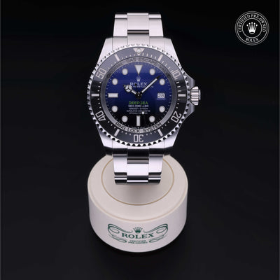 Rolex Certified Pre-owned Deep Sea M126660-0002 front on black background