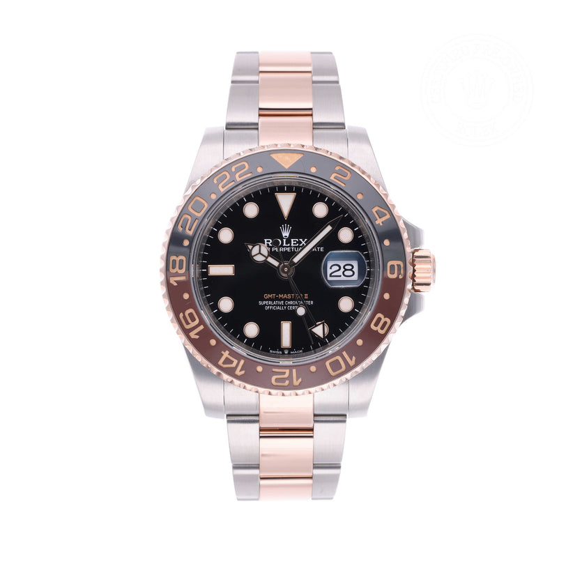 Rolex Certified Pre-owned GMT M126711CHNR-0002 front on white background
