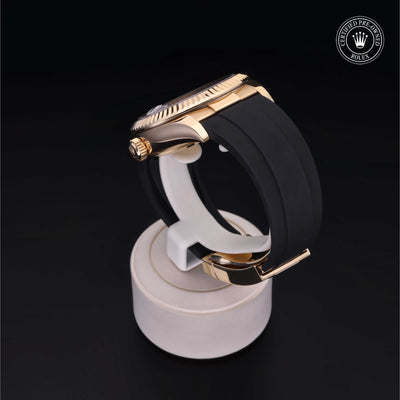 Rolex Certified Pre-owned Sky-Dweller M326238-0009 front on black background