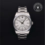 Rolex Certified Pre-owned Oyster Perpetual M114300-0004 front on black background