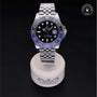 Rolex Certified Pre-owned GMT M126710BLNR-0002 front on black background