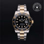 Rolex Certified Pre-owned Submariner Date M116613LN-0001 front on black background