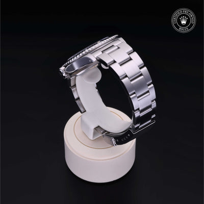 Rolex Certified Pre-owned Submariner Non Date M14060-0001 front on black background