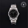 Rolex Certified Pre-owned Air-King M14010M-0012 front on black background