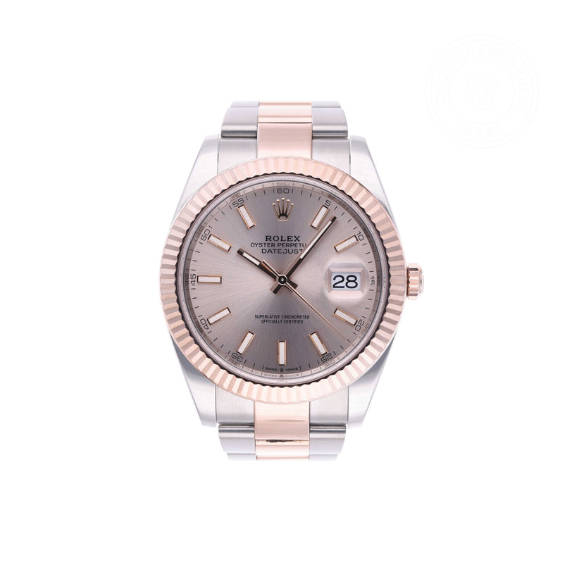 Rolex Certified Pre-owned Datejust M126331-0009 front on white background