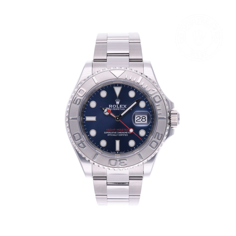 Rolex Certified Pre-owned Yacht-Master M126622-0002 front on white background