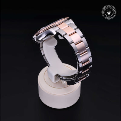 Rolex Certified Pre-owned Yacht-Master M126621-0001 front on black background