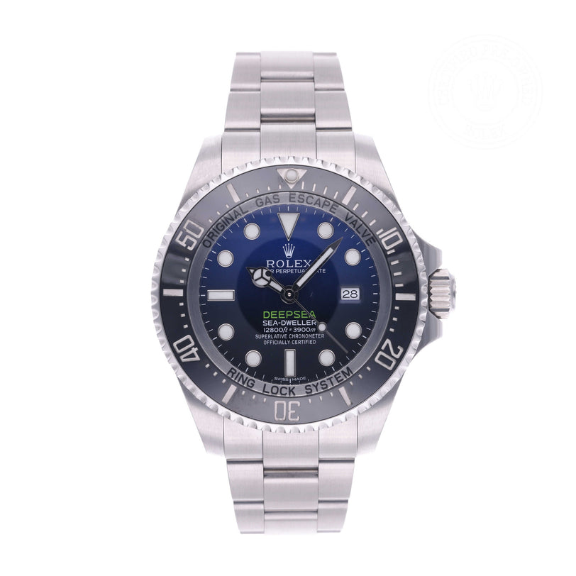 Rolex Certified Pre-owned Sea-Dweller M116660-0003 front on white background