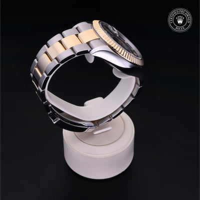 Rolex Certified Pre-owned Sky-Dweller M326933-0002 front on black background