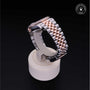 Rolex Certified Pre-owned Datejust M126281RBR-0011 front on black background