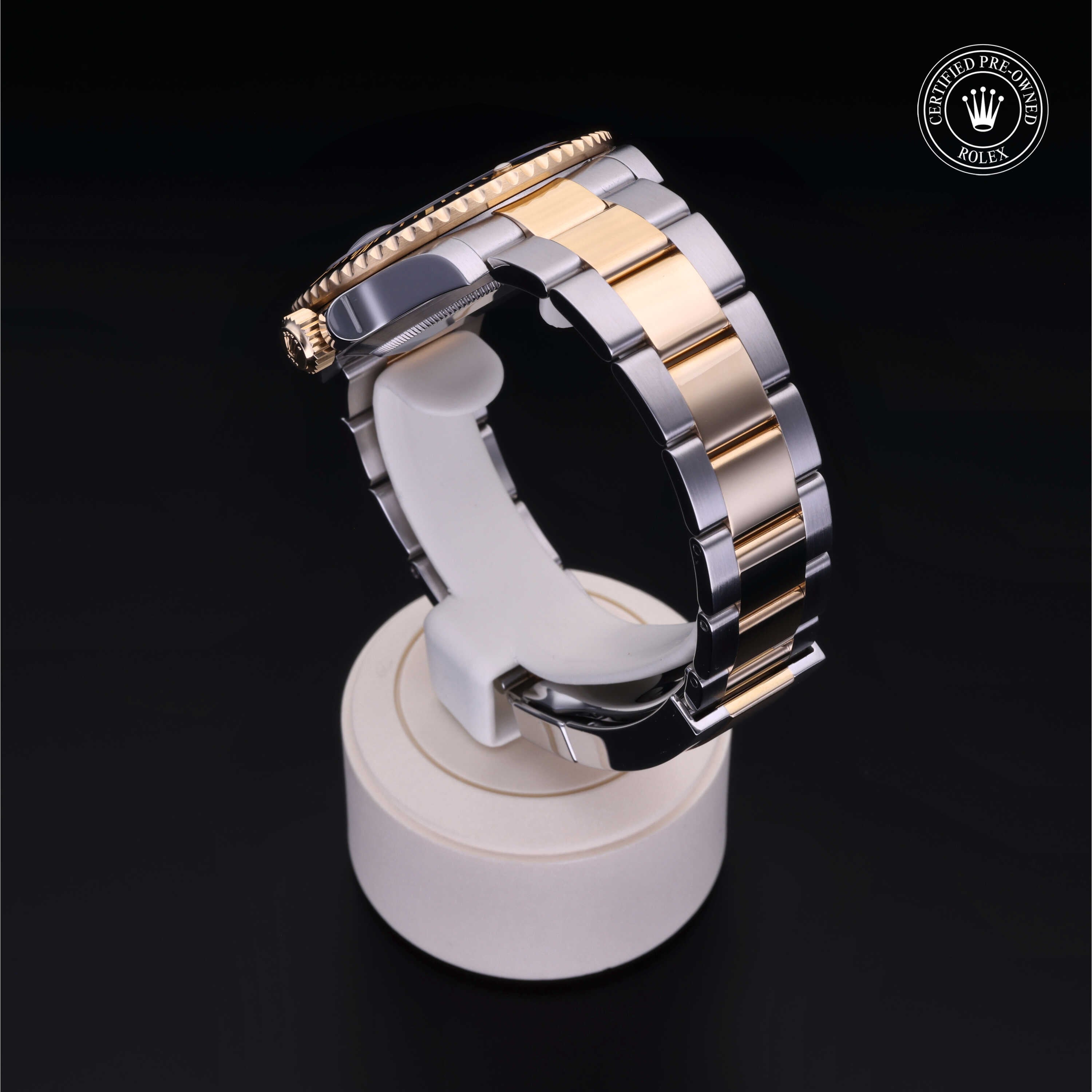 Rolex Certified Pre-owned Submariner M126613LN-0002 front on black background