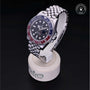 Rolex Certified Pre-owned GMT M126710BLRO-0001 front on black background