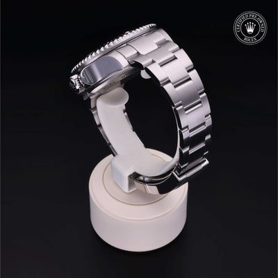 Rolex Certified Pre-owned Sea-Dweller M116660-0001 front on black background