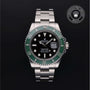 Rolex Certified Pre-owned Submariner M126610LV-0002 front on black background