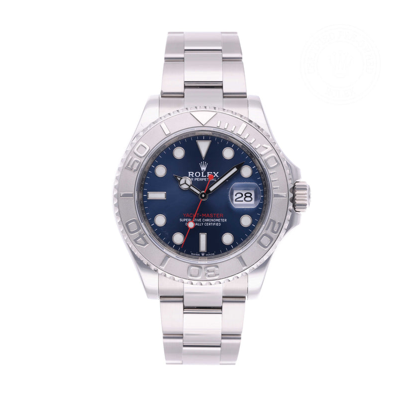 Rolex Certified Pre-owned Yacht-Master M126622-0002 front on white background