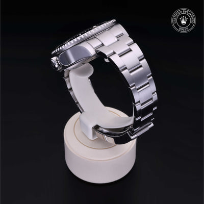 Rolex Certified Pre-owned Sea-Dweller M116660-0003 front on black background