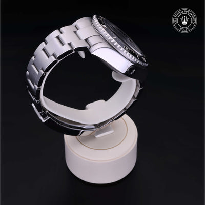 Rolex Certified Pre-owned Sea-Dweller M116660-0003 front on black background