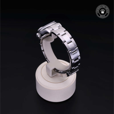 Rolex Certified Pre-owned Lady Datejust M179160-0035 front on black background