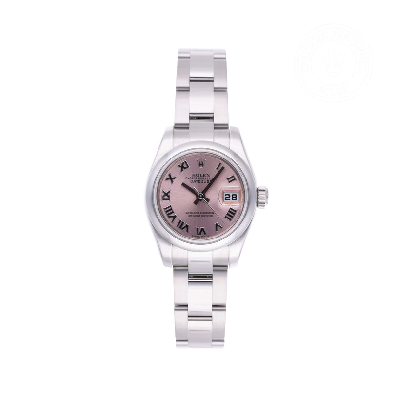 Rolex Certified Pre-owned Lady Datejust M179160-0035 front on white background