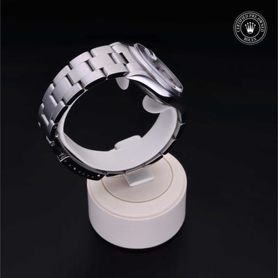 Rolex Certified Pre-owned Date M15200-0013 front on black background