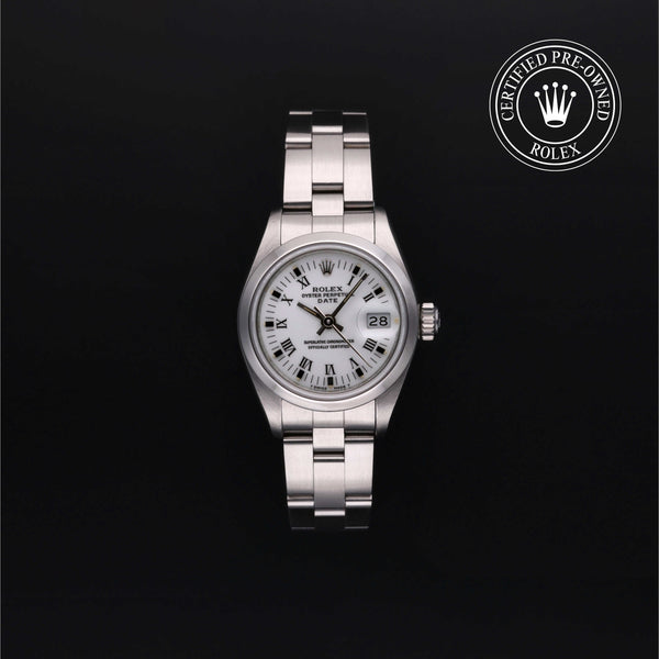 Rolex Certified Pre-owned Lady Datejust M69160-0011 front on black background