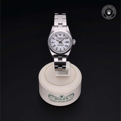 Rolex Certified Pre-owned Lady Datejust M69160-0011 front on black background