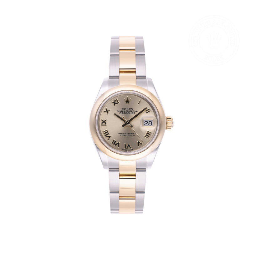 Rolex Certified Pre-owned Lady Datejust M279163-0007 front on white background