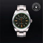 Rolex Certified Pre-owned Milgauss M116400GV-0001 front on black background
