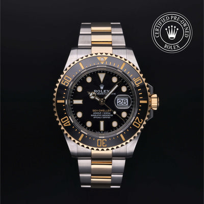 Rolex Certified Pre-owned Sea-Dweller M126603-0001 front on black background