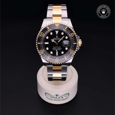 Rolex Certified Pre-owned Sea-Dweller M126603-0001 front on black background