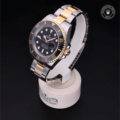 Rolex Certified Pre-owned Sea-Dweller M126603-0001 front on black background