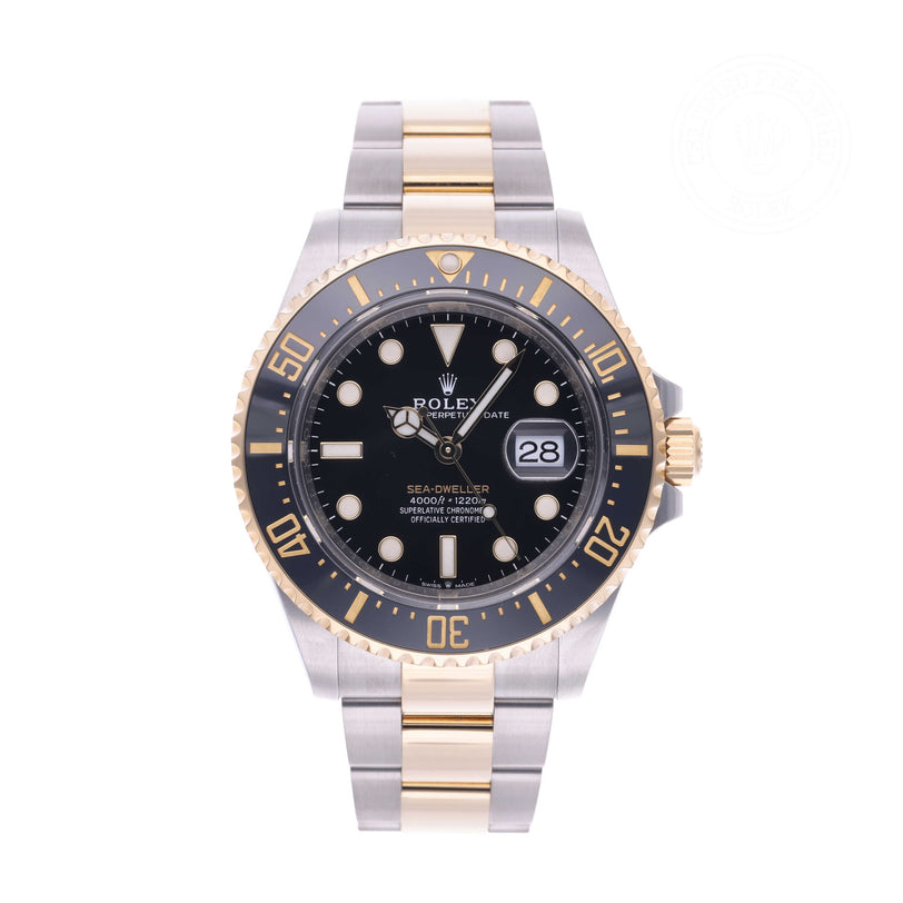 Rolex Certified Pre-owned Sea-Dweller M126603-0001 front on white background