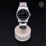 Rolex Certified Pre-owned Explorer M114270-0002 front on black background