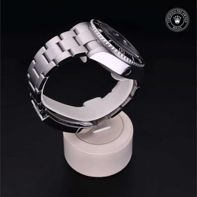 Rolex Certified Pre-owned Sea-Dweller M126660-0002 front on black background