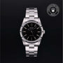 Rolex Certified Pre-owned Air-King M14010M-0012 front on black background