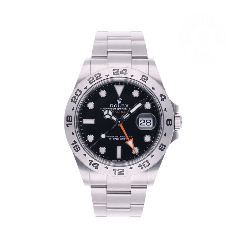 Rolex Certified Pre-owned Explorer M226570-0002 front on white background
