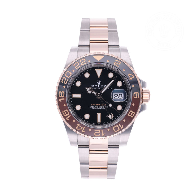Rolex Certified Pre-owned GMT M126711CHNR-0002 front on white background