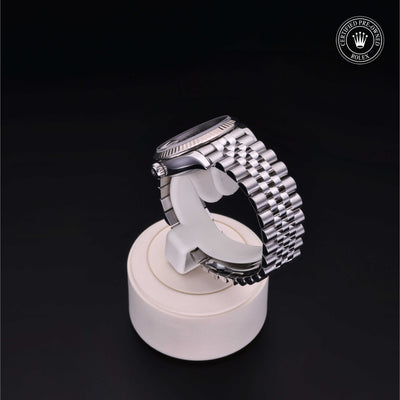 Rolex Certified Pre-owned Lady Datejust M278274-0028 front on black background
