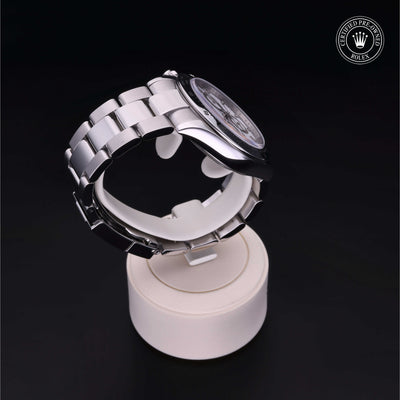 Rolex Certified Pre-owned Daytona M116520-0012 front on black background
