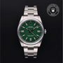 Rolex Certified Pre-owned Oyster Perpetual M124300-0005 front on black background