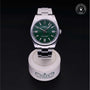 Rolex Certified Pre-owned Oyster Perpetual M124300-0005 front on black background