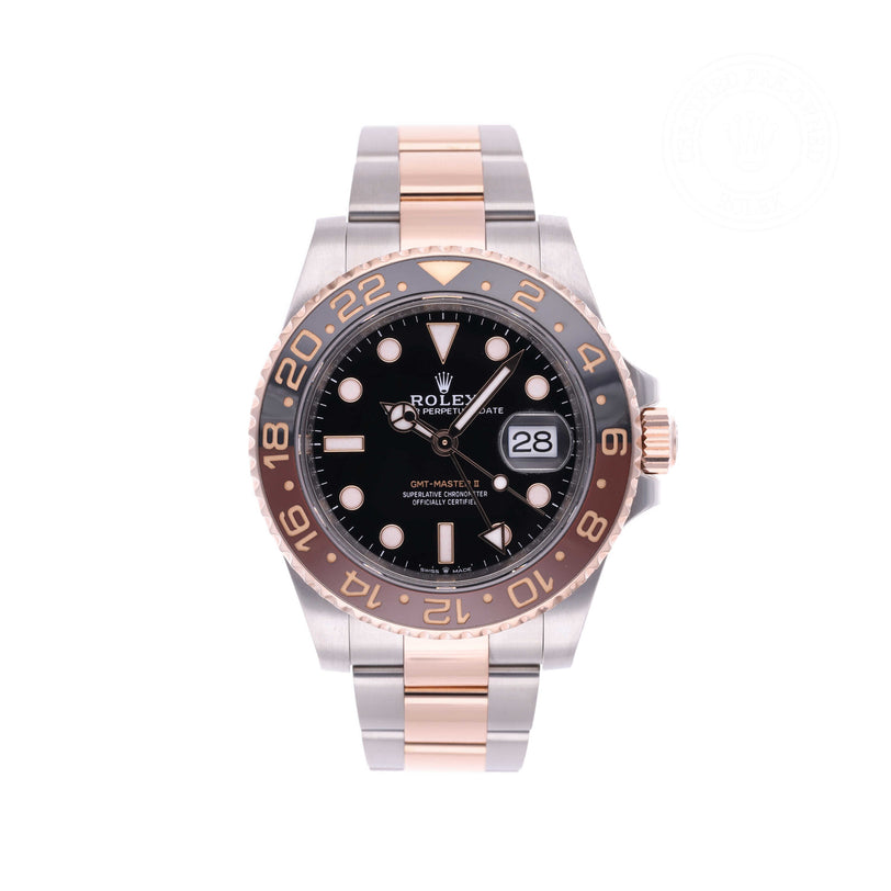 Rolex Certified Pre-owned GMT II M126711CHNR-0002 front on white background