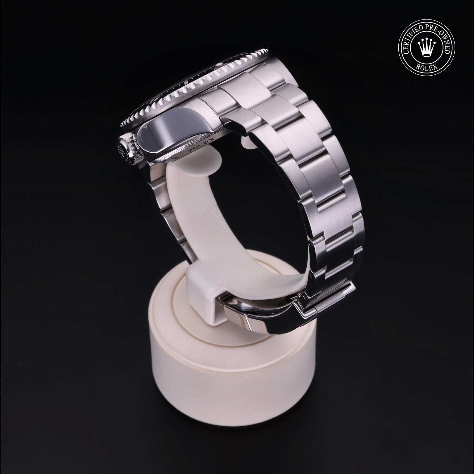 Rolex Certified Pre-owned Sea-Dweller M116660-0001 front on black background