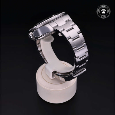 Rolex Certified Pre-owned Sea-Dweller M116660-0001 front on black background