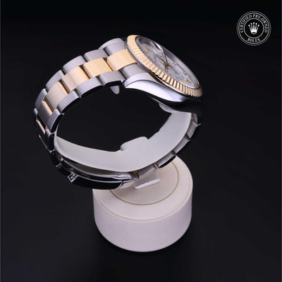 Rolex CPO Sky-Dweller M326933 front on white background