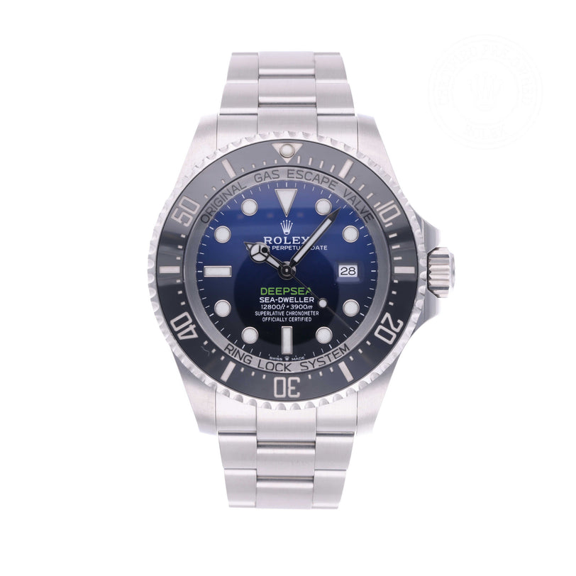 Rolex Certified Pre-owned Sea-Dweller M126660-0002 front on white background