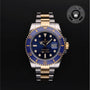 Rolex Certified Pre-owned Submariner M116613LB-0005 front on black background