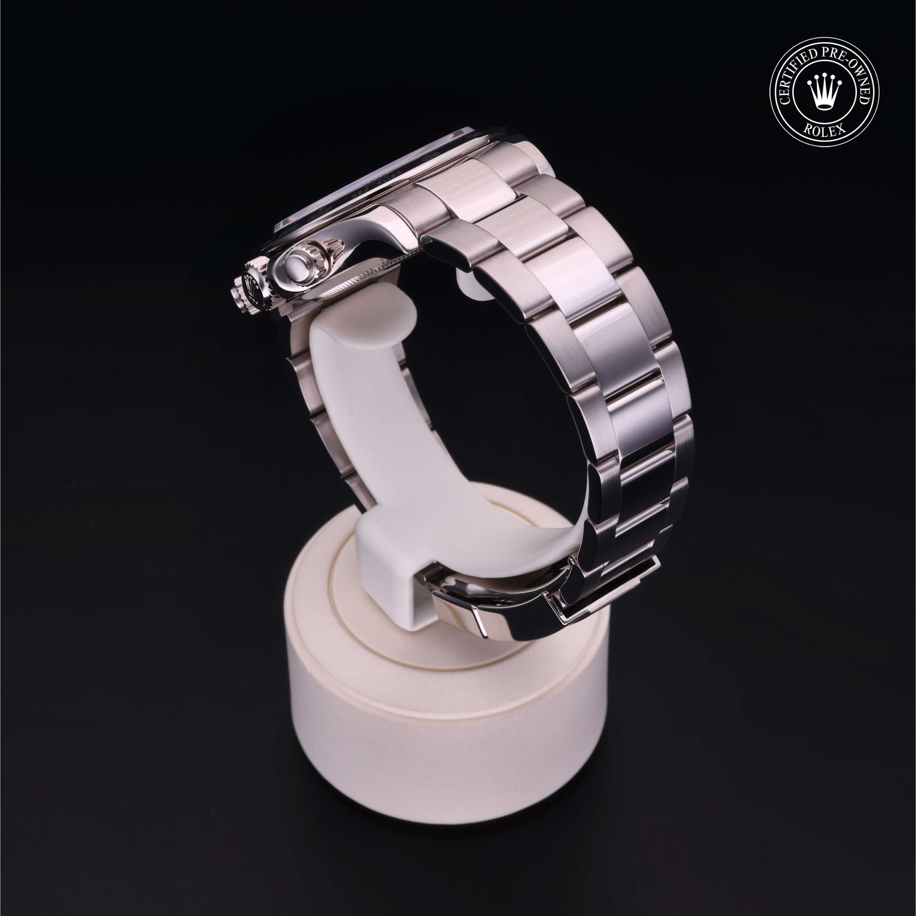 Rolex Certified Pre-owned Daytona M116509-0056 front on black background